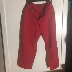 Old Navy High Water Red Pants